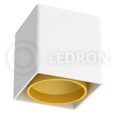 Точечный светильник с арматурой белого цвета LEDRON KEA ED-GU10 WHITE/GOLD