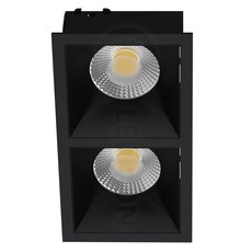 Точечный светильник с металлическими плафонами чёрного цвета LEDRON RISE KIT BL-2