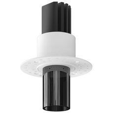 Точечный светильник с арматурой белого цвета, стеклянными плафонами LEDRON SL74217/7W Smokey Grey
