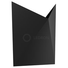 Бра с арматурой чёрного цвета, металлическими плафонами LEDRON 816 Black