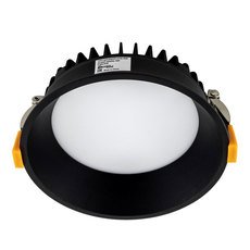 Точечный светильник с арматурой чёрного цвета, плафонами чёрного цвета LEDRON UNIQUE MIDDL E BLACK DA-7330CR