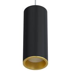 Светильник с арматурой чёрного цвета, металлическими плафонами LEDRON SLC7391-7W-P Black/Gold