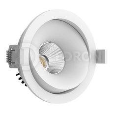 Точечный светильник с арматурой белого цвета, металлическими плафонами LEDRON MJ1006GW