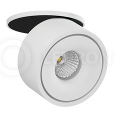 Точечный светильник с металлическими плафонами чёрного цвета LEDRON LB8-White