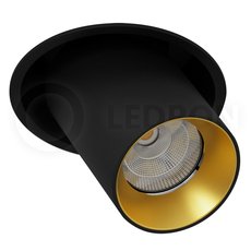Точечный светильник с металлическими плафонами чёрного цвета LEDRON EVA DANNY MINI BL-G