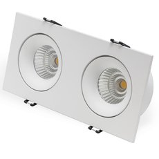 Точечный светильник с арматурой белого цвета, металлическими плафонами LEDRON LD0032-20W3000K