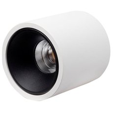 Точечный светильник с металлическими плафонами чёрного цвета LEDRON RINBOK White/Black