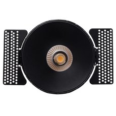 Точечный светильник с металлическими плафонами чёрного цвета LEDRON STRONG Black