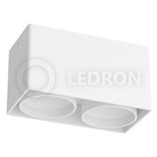 Точечный светильник с металлическими плафонами LEDRON KEA 2ED-GU10 WHITE