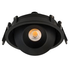 Точечный светильник с металлическими плафонами чёрного цвета LEDRON KRIS IN Black