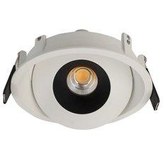 Точечный светильник с арматурой белого цвета LEDRON KRIS IN White/Black