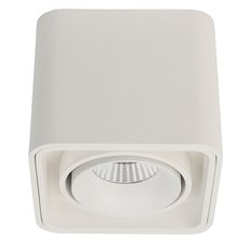 Точечный светильник с арматурой белого цвета, металлическими плафонами LEDRON TUBING White