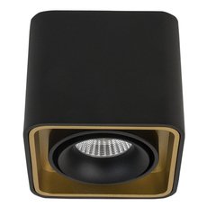 Точечный светильник с арматурой чёрного цвета LEDRON TUBING Black/Gold