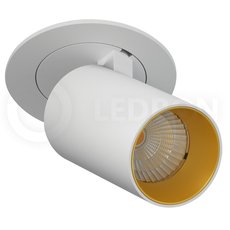 Точечный светильник с арматурой белого цвета, металлическими плафонами LEDRON DANNY MINI S 40 WH-G