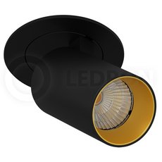 Точечный светильник с металлическими плафонами чёрного цвета LEDRON DANNY MINI S 40 BL-G