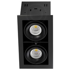 Точечный светильник с арматурой чёрного цвета, плафонами чёрного цвета LEDRON ON-202-9W BK/BK
