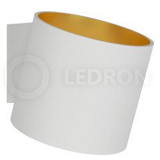 Бра с металлическими плафонами белого цвета LEDRON COME White-Gold