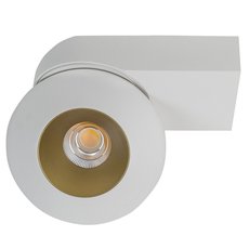 Точечный светильник с металлическими плафонами LEDRON KRIS SLIM White/Gold