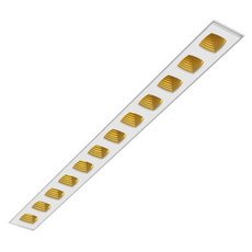 Точечный светильник с металлическими плафонами LEDRON Strong Style White-Gold