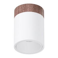 Точечный светильник с арматурой белого цвета LEDRON RINBOK 130 Wooden White