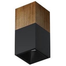 Точечный светильник с арматурой чёрного цвета LEDRON KUBING 190 Wooden Black
