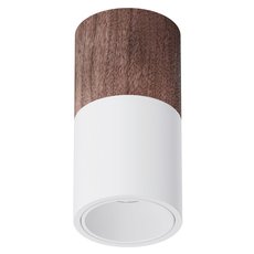 Точечный светильник с арматурой белого цвета, плафонами белого цвета LEDRON RINBOK 190 Wooden White