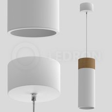 Светильник с металлическими плафонами белого цвета LEDRON SLC7392 12W-PS White