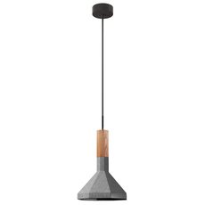 Светильник с арматурой чёрного цвета, плафонами серого цвета LEDRON SCOPE B Wood 130