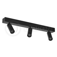 Спот с металлическими плафонами чёрного цвета LEDRON SAGITONY E3 S40-BL