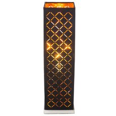 Настольная лампа с текстильными плафонами чёрного цвета Globo 15229T2