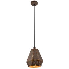 Светильник с арматурой коричневого цвета, металлическими плафонами Globo 15276