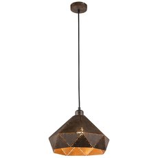 Светильник с арматурой коричневого цвета, металлическими плафонами Globo 15277