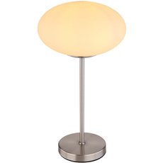 Настольная лампа с арматурой никеля цвета, плафонами белого цвета Globo 15445T