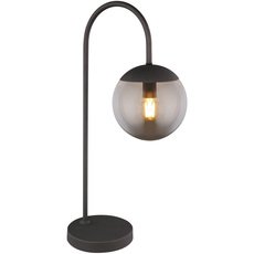 Настольная лампа с арматурой чёрного цвета, стеклянными плафонами Globo 15830T2