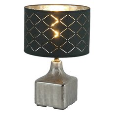 Настольная лампа с текстильными плафонами чёрного цвета Globo 21613