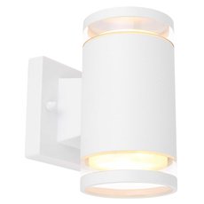 Светильник для уличного освещения с арматурой белого цвета, плафонами прозрачного цвета Globo 32063-2W