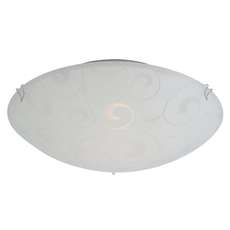 Настенно-потолочный светильник с арматурой хрома цвета, плафонами белого цвета Globo 40400-1