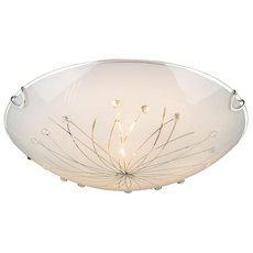 Настенно-потолочный светильник с стеклянными плафонами белого цвета Globo 40402-2