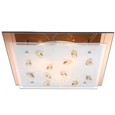 Настенно-потолочный светильник с стеклянными плафонами белого цвета Globo 40412-3