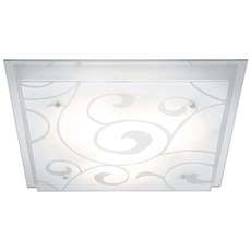 Настенно-потолочный светильник с стеклянными плафонами белого цвета Globo 48062-3