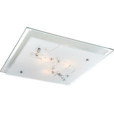 Настенно-потолочный светильник с стеклянными плафонами белого цвета Globo 48092-3