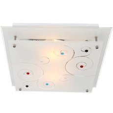 Настенно-потолочный светильник с арматурой белого цвета, стеклянными плафонами Globo 48140-2
