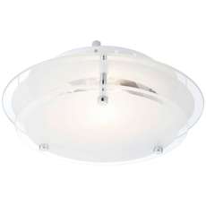 Настенно-потолочный светильник с стеклянными плафонами белого цвета Globo 48167