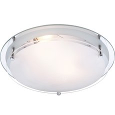Настенно-потолочный светильник с арматурой хрома цвета, плафонами белого цвета Globo 48167-2