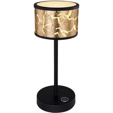 Настольная лампа с арматурой чёрного цвета, стеклянными плафонами Globo 49367-6T