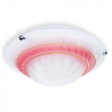 Настенно-потолочный светильник с арматурой белого цвета, стеклянными плафонами Toplight TL9101Y-02PK
