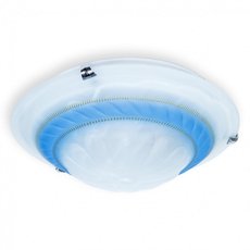 Настенно-потолочный светильник с стеклянными плафонами белого цвета Toplight TL9101Y-02BL
