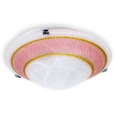Настенно-потолочный светильник с арматурой белого цвета, стеклянными плафонами Toplight TL9091Y-02PK