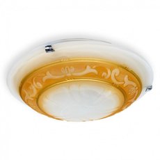 Настенно-потолочный светильник с стеклянными плафонами белого цвета Toplight TL9090Y-02BE