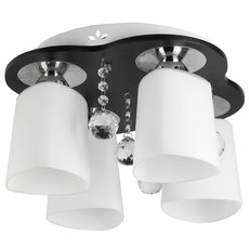Светильник с стеклянными плафонами белого цвета Toplight TL2680X-04WC